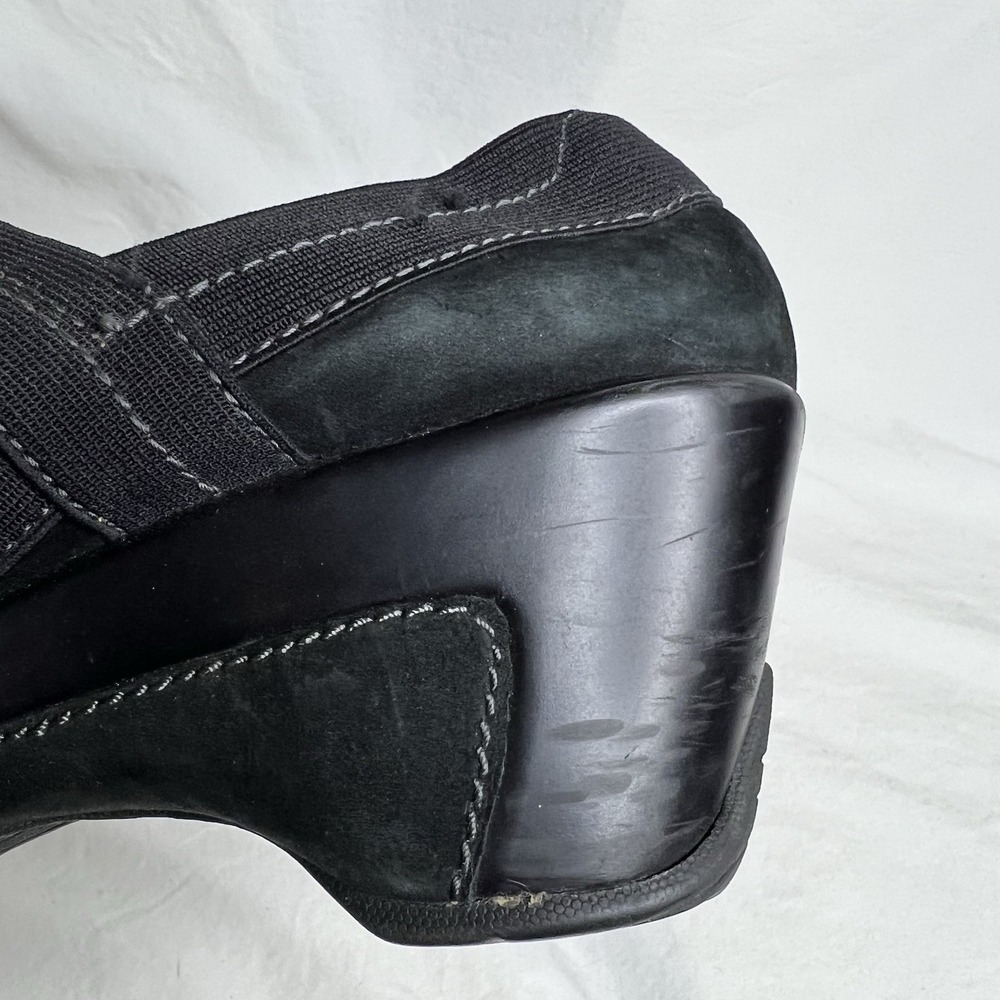 White Mountain Women's Black Leather Comfort Slip On Shoes Low Heel Size 7.5M - Picture 11 of 15